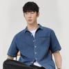 Mark Fairwhale Men's Pure Cotton Denim Short-Sleeve Shirt