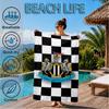 United Crest Printed Microfiber Beach Towel, Soft And Absorbent, Quick-Dry, Ideal for Summer Travel, Beach Essential, Swimming Pool