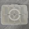 Octagonal Spice Storage Jar with Lid - Food-Grade Plastic, Compartmentalized for Home Use