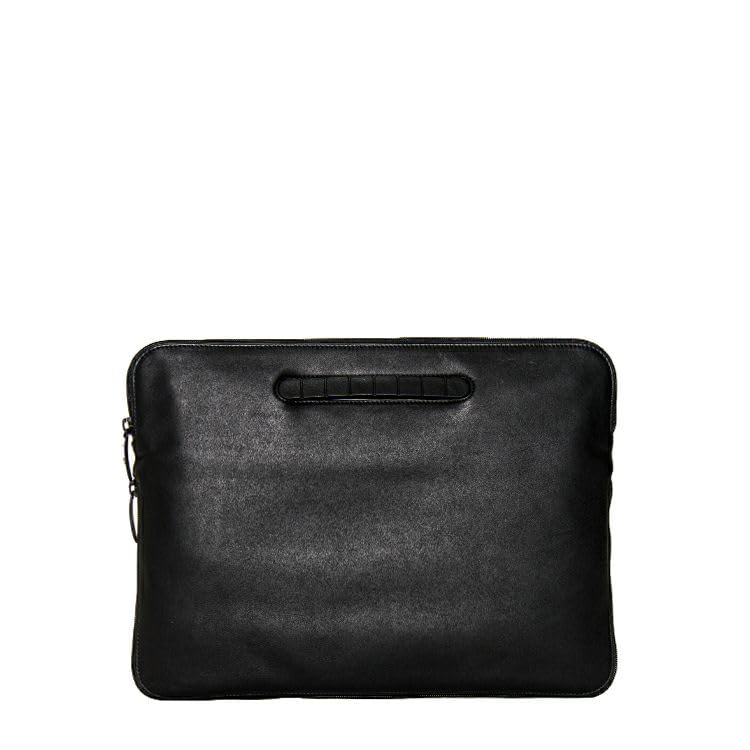 

2WAY clutch briefs made by official baseball glove manufacturer Genuine leather clutch bag handbag pouch long wallet small SLIM EX TRION Black [Tomoe] чорний