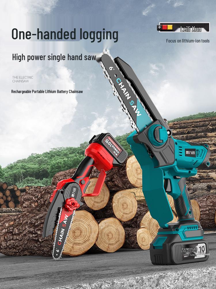 Rechargeable Handheld Electric Chainsaw for Tree Cutting and Firewood