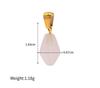 Colorful Natural Stone Zircon DIY Pendants with Gold Plating - European & American Fashion Jewelry