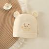 Pure Cotton Double Layer Newborn Hat for 0-3 Months, Suitable for Autumn/Winter