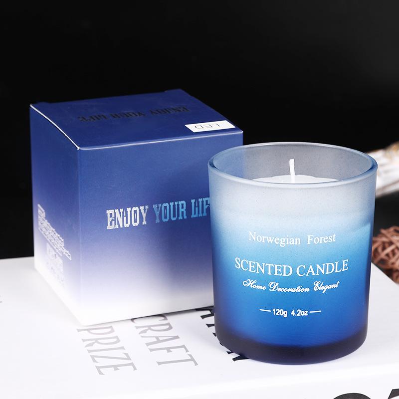 Gradient Glass Colorful Photosensitive LED Electronic Candle Christmas Atmosphere Decoration Props Real Candle Ornaments