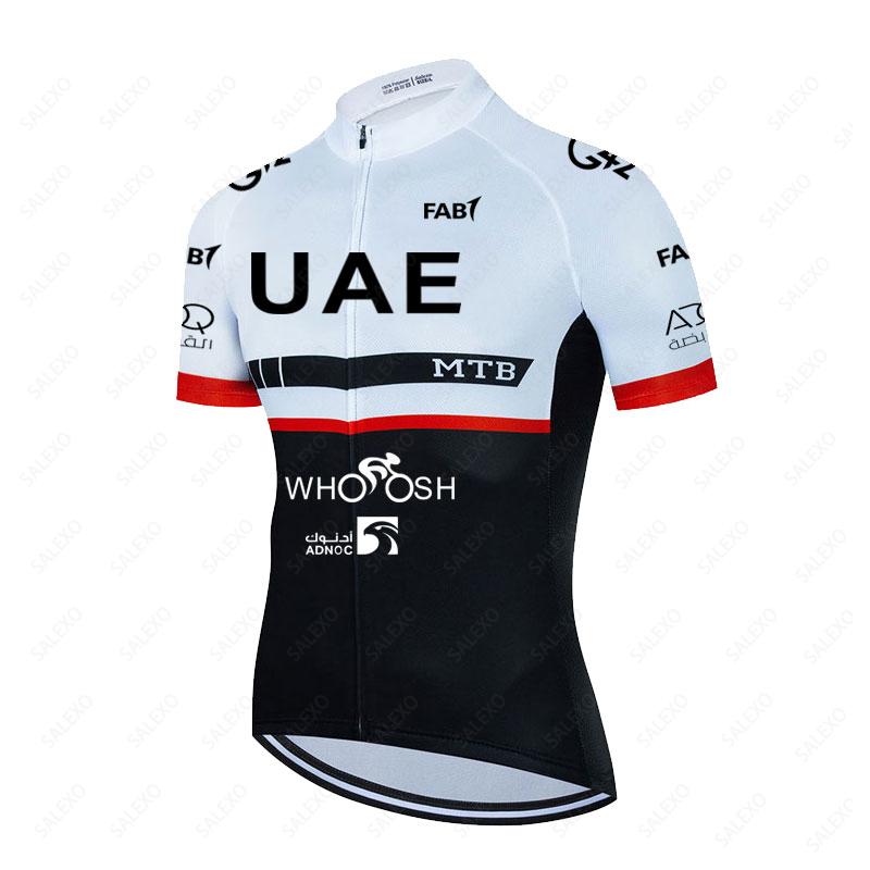Uae Fluorescent Green Cycling Sets Men's Summer Bicycle Clothing Breathable Mountain Cycling Clothes Suits Ropa Ciclismo Maillot