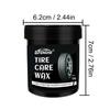 Tire Care Wax, Tire Blackening Paste, Tire Polish Coating for Car, Hydrophobic Anti-aging Tire Shine Wax, Restore Gloss & Protec