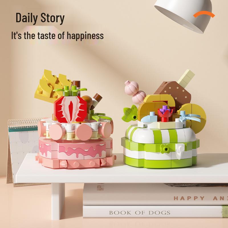 DIY Dessert Party Building Blocks: Children's Educational Cake Toys - Perfect Birthday Gift