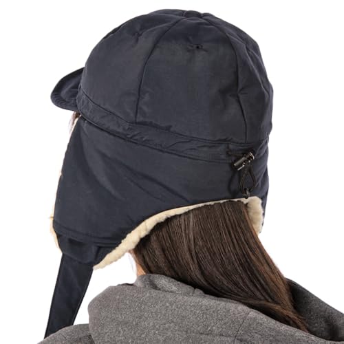 Foxfire 5422104 Unisex Padded Ear Flap Cap, Navy, Medium