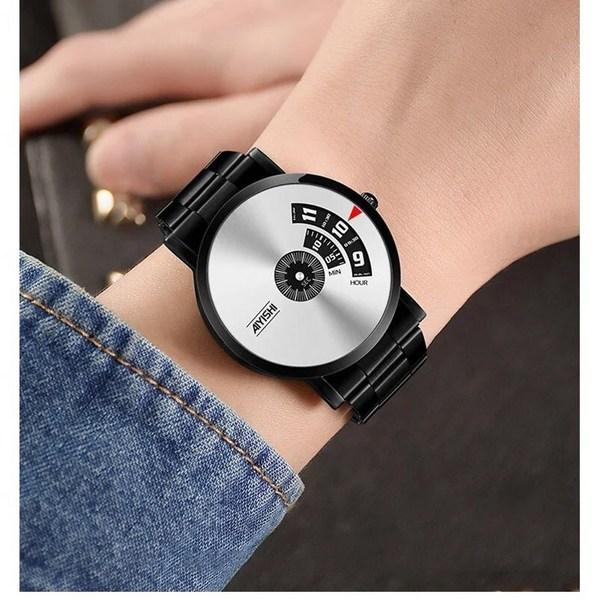 Ceas metalic pentru bărbați, impermeabil, ceas nou, ceas de lux, ceasuri populare coreene