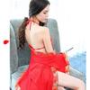 Sex Underwear Sexy Uniform Women's Perspective Pure Desire Belly Pocket Large Size Antique Hanfu Uniform Suit