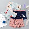 4 Pcs High Quality Children's Underwear for Kids Cartoon Cat Shorts Soft Cotton Underpants Boys Teenage Striped Panties 4-16T