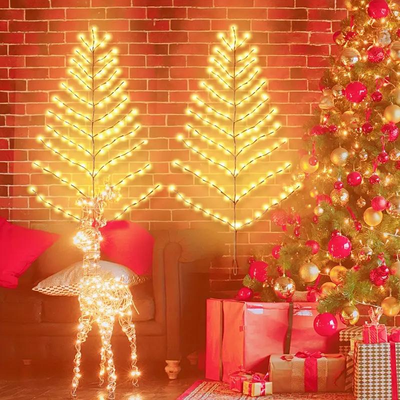 120 LED Christmas Branch Light 1.5M/5FT USB Rattan Tree 8 Modes DIY for Home Living Room Party Thanksgiving Christmas Decor