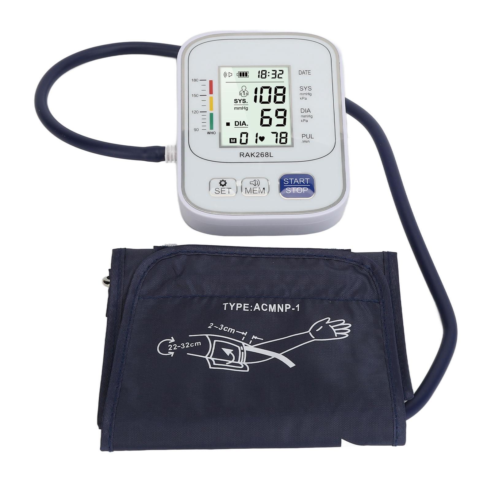 

Тонометр на плечо цифровой ЖК-дисплей точный чувствительный монитор пульса с плечом