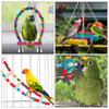 Parrot Toys Bird Swing Hanging Toy Cage Toys Hammock Bell Swing Ladder Perch Chewing  for Parakeets