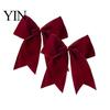 Holiday Wreath Decorations 2Pcs Christmas Tree Bow Decors, Velvet Fabric Hanging Ornament Indoor Supplies for Home, Festive Garland Wedding