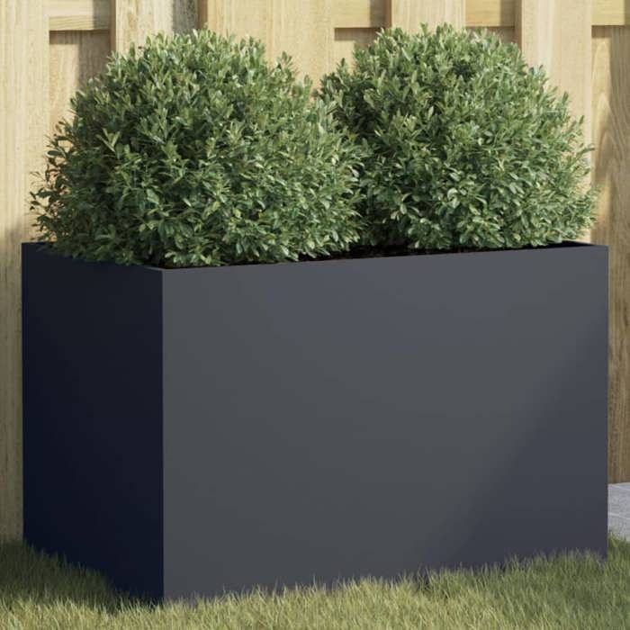 VidaXL Planter, Flower Box, Plant Pot, Flower Box, Raised Garden Bed for Garden Patio Terrace, Anthracite 841597