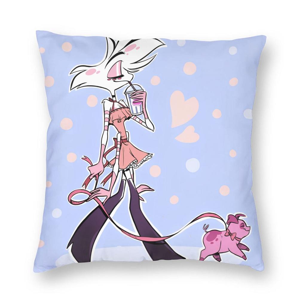 Hazbins Hotels Vox Kissenbezug Druck Polyester Kissenbezug Dekoration Kissenbezug Abdeckung Zuhause Quadratisch 45X45cm