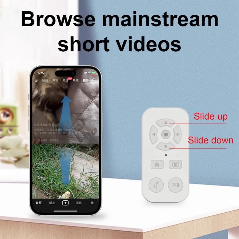 Universal Remote Control Bluetooth-compatible Remote Stick Shutter For Mobile Phone Selfie Stick Camera Controller