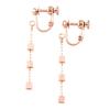 Shop Dice Square Earrings Ladies Pink Gold [Jewelry M] Screw-on e2655-PG