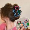 1Pc Hair Claw Cute Grab Clip Colorful Plastic Creative Cartoon Dog Shape Female Hollow Out Hair Clip