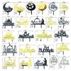 24TE Acrylic Cake Decors  Islamic Holiday Cake Toppers for Middle Eastern Celebration Pack of 2PCS