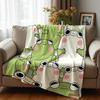 Coperta in Flanella con Stampa Cartoon Anime Cuori di Rana, Morbida e Calda, Plaid per Camera da Letto Bambini, Divano, Ufficio, Auto, Natale