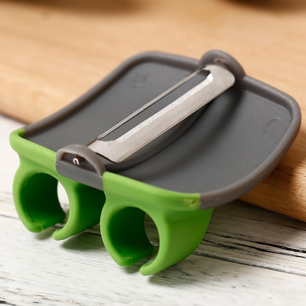 1pc Vegetable Peeler with Non-Slip Rubber Grip & Ergonomic Handle - Heavy-Duty Stainless Steel & Heat-Resistant Construction, Carrot & Pumpkin Peeler
