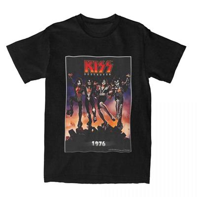 Men Women Kiss The Band Destroyer Album Graphic T Shirt Merchandise Novelty  T Shirt Top Tee Clothes Summer