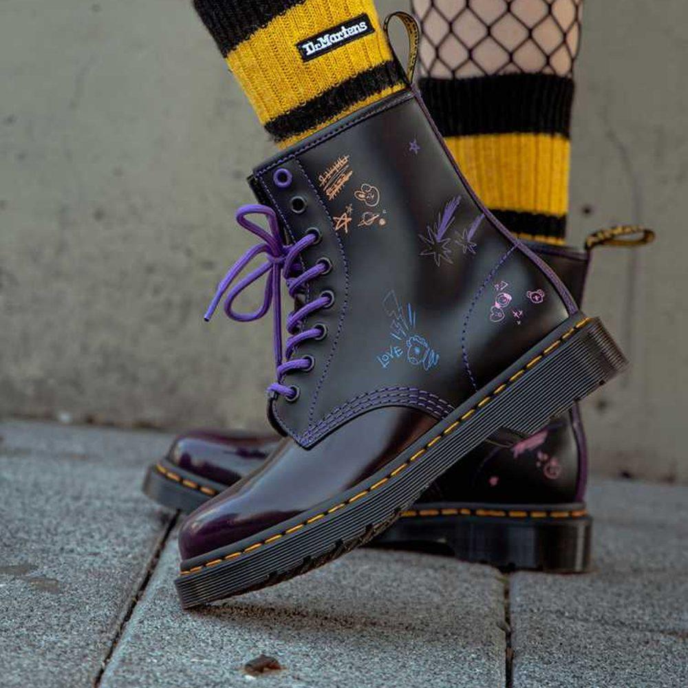 Dr.. Martens X BT21 1460 Deri Bot 'Mor' 30069511