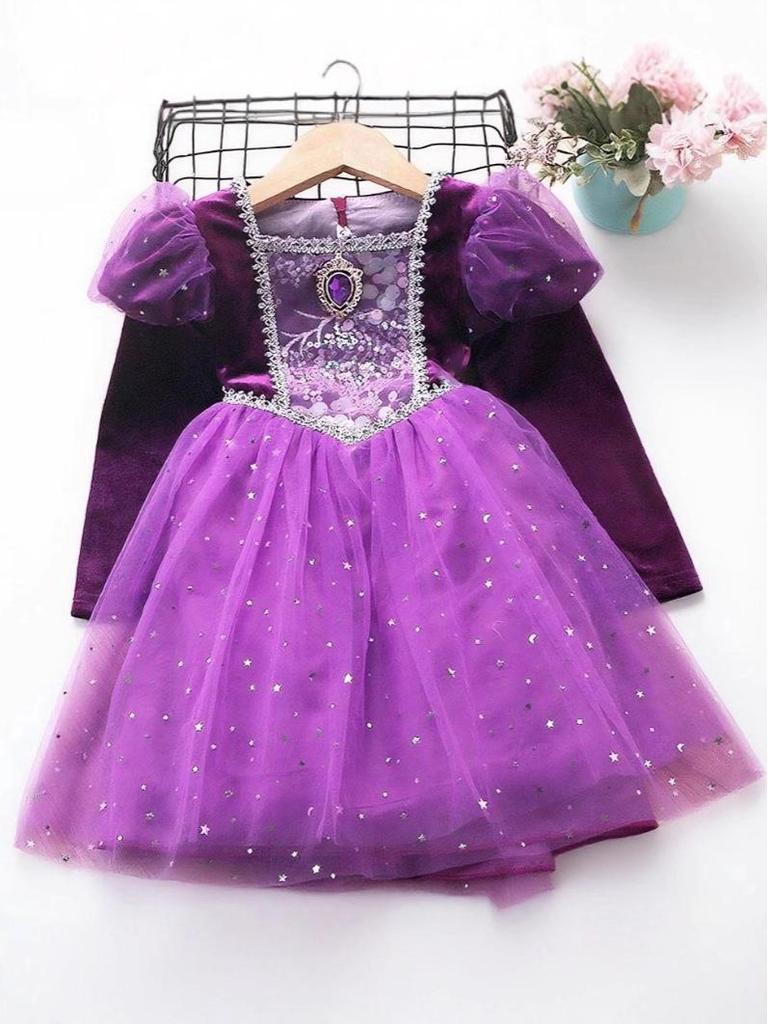 Cross-border Halloween Tulle Skirt Evening Dress for Baby Girls and Children
