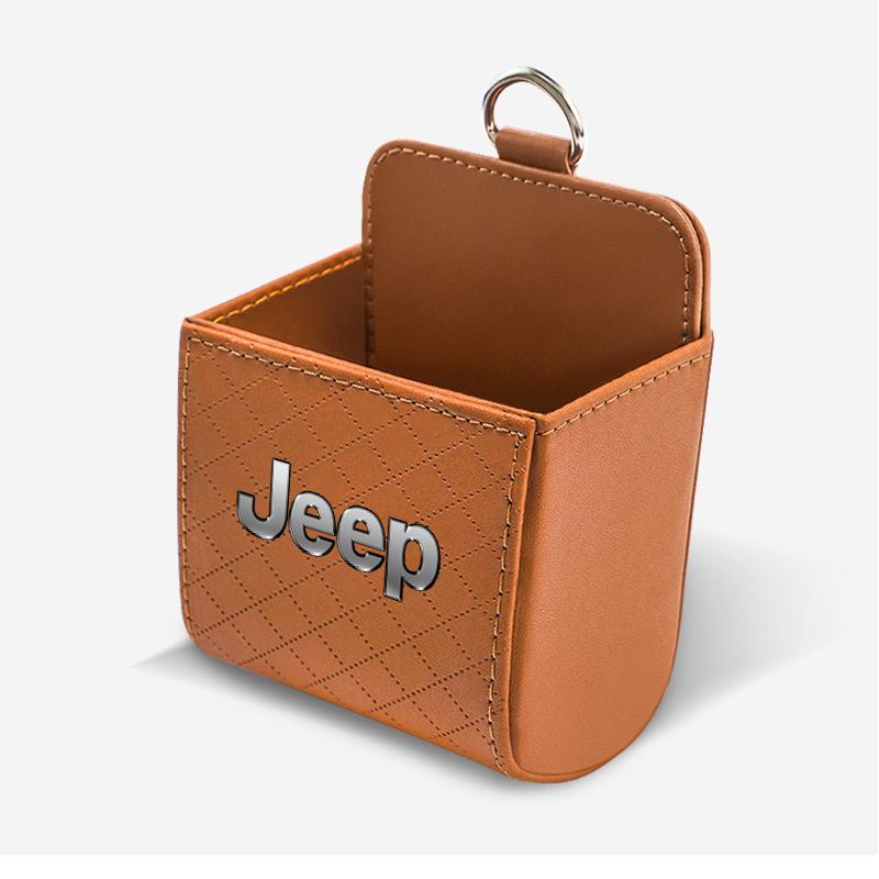 Car Air Outlet Storage Box Phone Lipstick Lighter Organizer For Jeep Renegade Compass Grand Cherokee Wrangler Patriot Rubicon AJV1