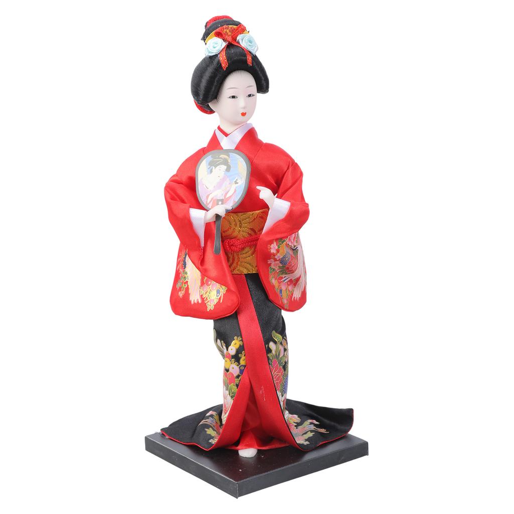 Handcrafts Geisha Kimono Dolls Tabletop Display Figurine Ornament for Japanese Themed Restaurants or Home Decors Gift