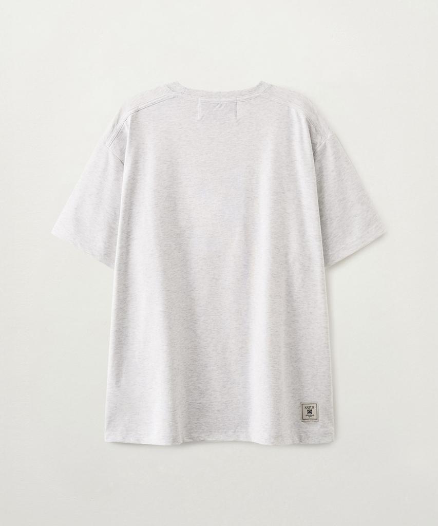 Seteo Rewind Graphic Short Sleeve T-Shirt Melange White