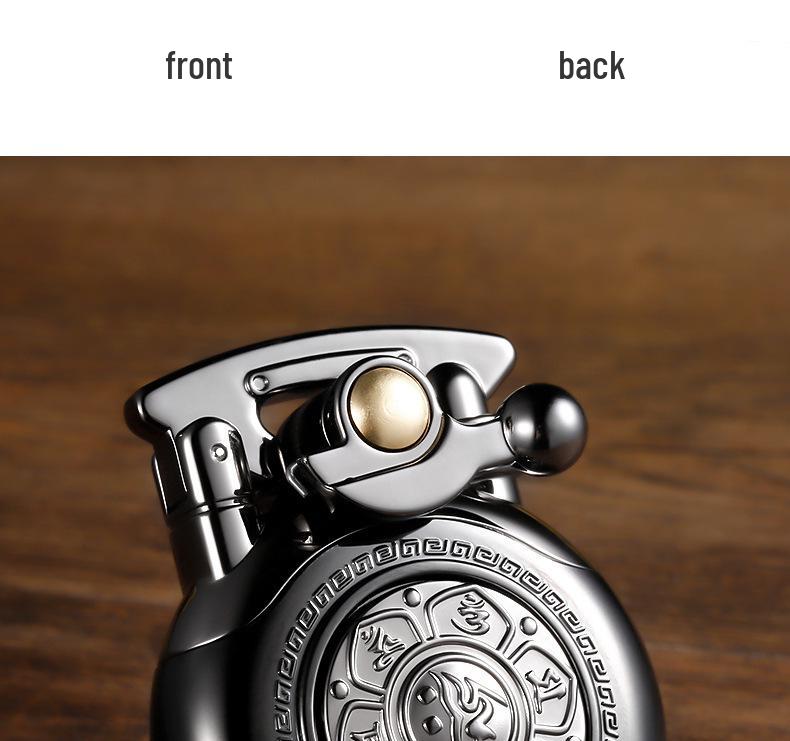 Leader CHIEF Automatic Ejection Windproof Kerosene Lighter - Creative Rocker Design for Personality and Decompression.