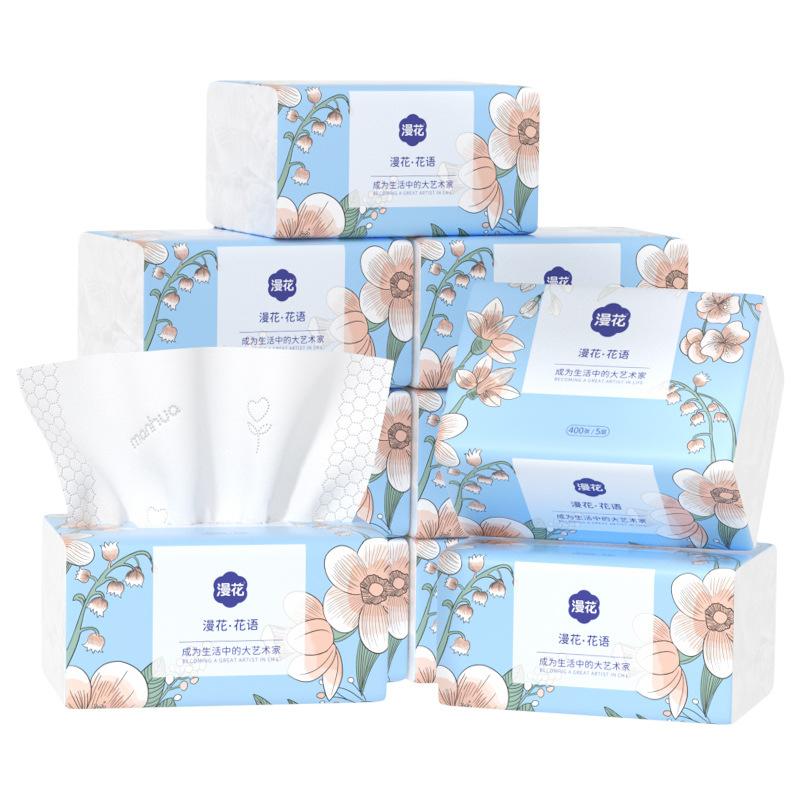 Drawing Paper Household Toilet Paper Affordable Pack Napkins Thickened 5 Layers of Paper Towels Napkins Napkins Facial Tissues