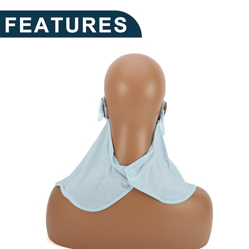 [TUCKBOLD] Face Mask Neck Cover for Summer Cool Face Cover Neck Guard Over-the-Ear Adjustable UV Protection Sun Protection Breathable Sweat Absor
