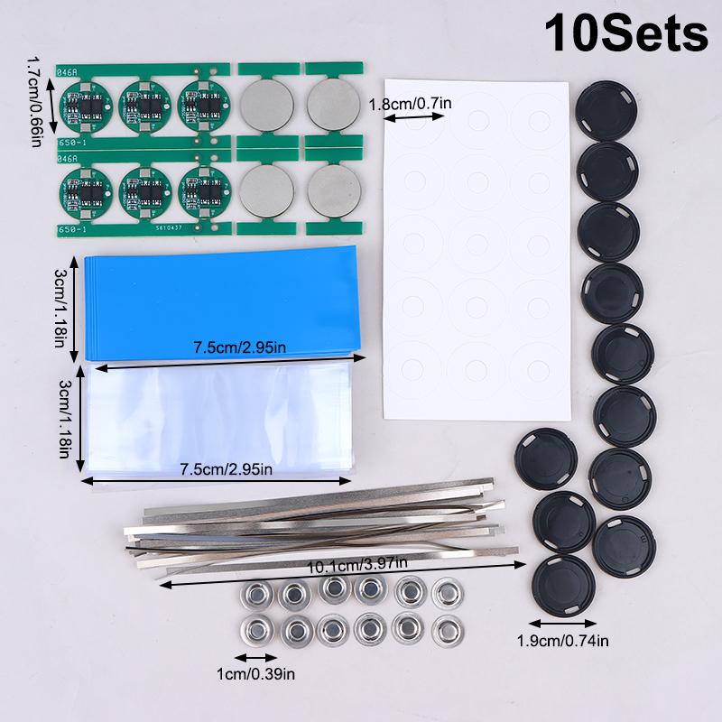 

10Set/Lot 18650 Lithium Battery Universal Dual Mos Protection Board 3.5-4V18650 Cylindrical Protection Board A3