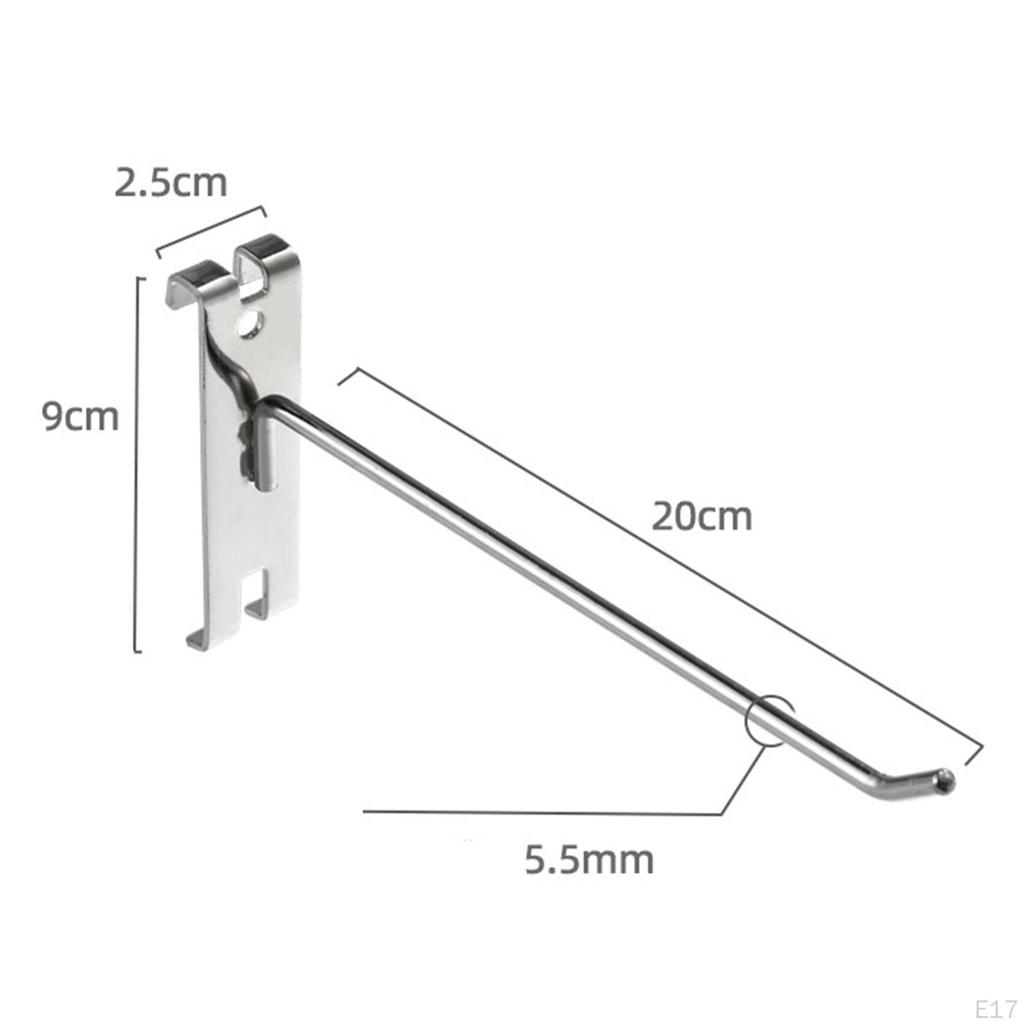 5 Multi-Purpose Wall Hooks, Grid Display Accessories for Kitchen, Backyard, Workshop