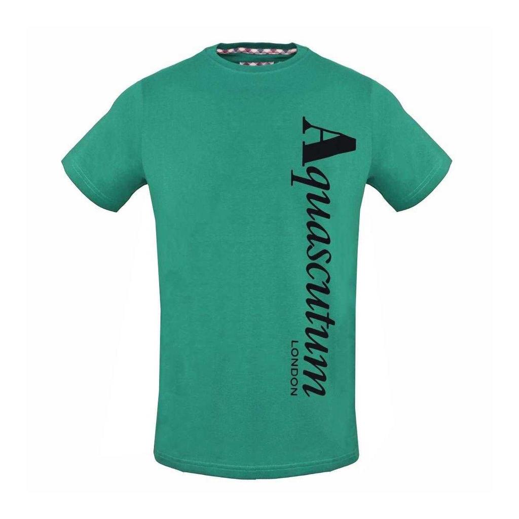 Aquascutum Mens Vertical Logo T-Shirt