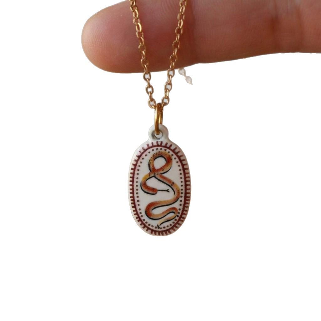18K Gold Vacuum-Plated Animal and Plant Pendant, DIY Base, Stainless Steel