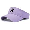 R Cotton Letter Hat Visor Cap Sun Protection Breathable Baseball Gifts Caps