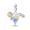 Authentic Copper Colorful Painting Charm Bead Charms Artistic Palette Bead Charms Pendants Compatible With Bracelets Necklaces Do It Yourself Jeweller