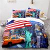 Statue of Liberty American City 3D Bedding Set Scenery Duvet Cover Set with Pillowcase Home Textile Twin Full Queen King Size