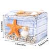 Ocean Themed Wooden Storage Box Portable Wooden Trinket Box Wooden Jewelry Box  Home Organization