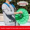 Farmer Blacksmith Hand-Crank Water Hose Reel & Sprinkler Turntable