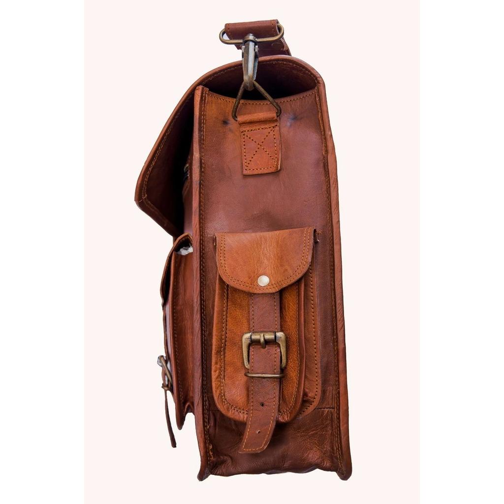 Men's Leather Business Messenger Laptop Shoulder Briefcase office bag Stellar
