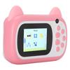 Instant Camera with Print Paper 24MP Resolution 200dpi 32GB Children s Cam Pink Cat