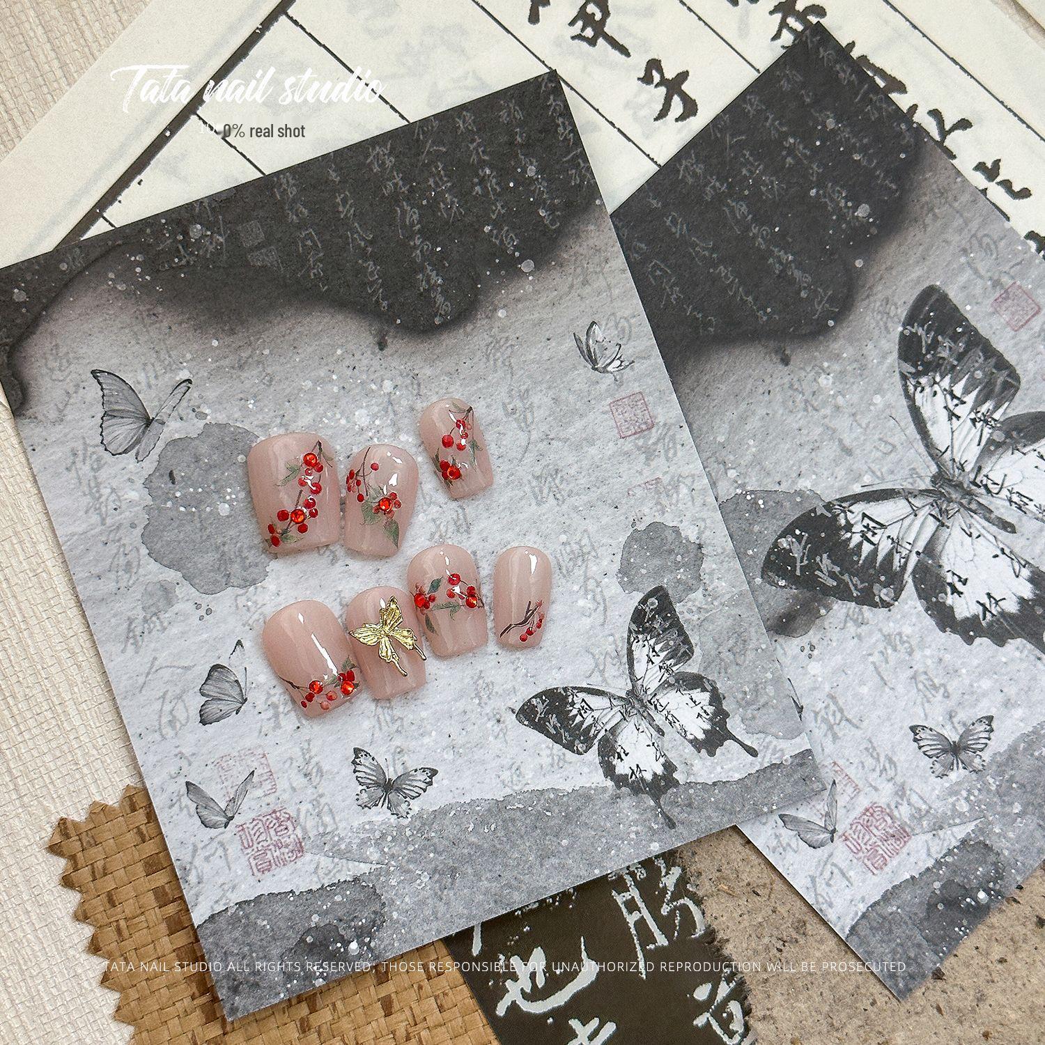 

Tata Cooperation Ins Light Luxury Ancient Style Nail Art Packaging