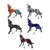 Geometric Wolf Sculpture Resin Animal Figurine for Modern Home and Office Decoration Unique Animal Figure