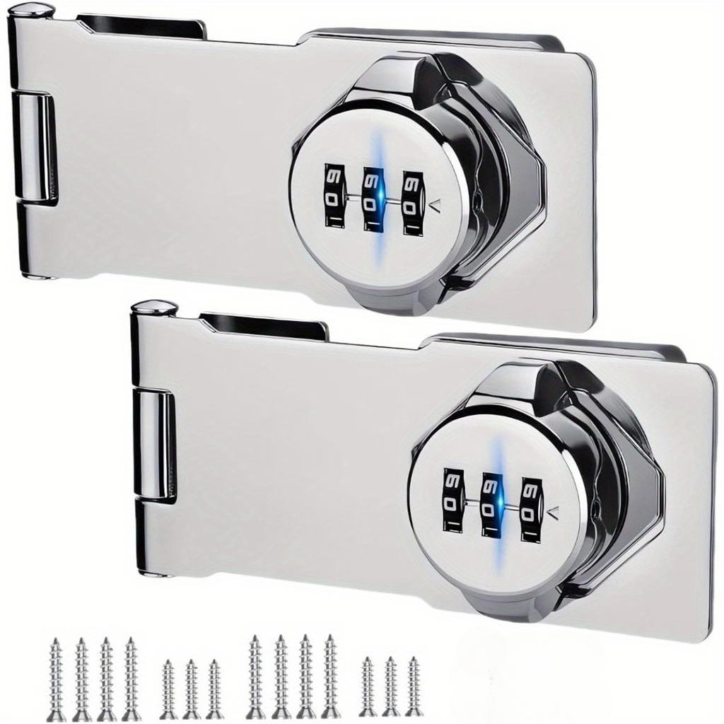 Serratura per armadio senza chiave a 3 cifre con password, perfetta come serratura a combinazione per armadio, serratura per armadio, serratura per porta dell'armadio, serratura per doppia porta